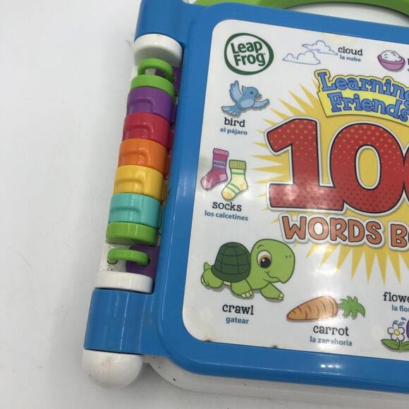 VTech Leapfrog Learning Friends 100 Words Electronic English Spanish Toy Book - Picture 4 of 15